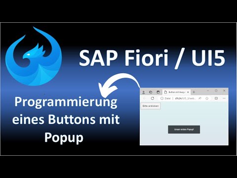 SAP Fiori / UI5 - Teil 3 : Programmierung eines Buttons mit Popup