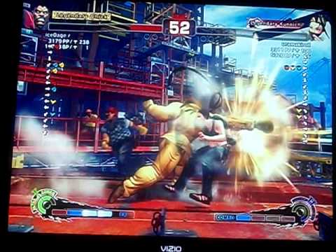 ice0age r (Boxer #1) vs. uramakiroll (Ibuki #6) SSFIV AE JAPANESE RANK MATCH
