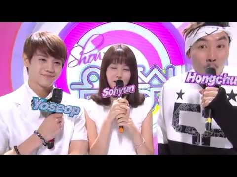 1080p HD] BEAST's Yoseob MC + EXO Win + Encore @ Music Core 130824 9377