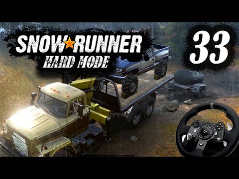 SnowRunner - Hard Mode - Our First Look At Island Lake - Episode 33