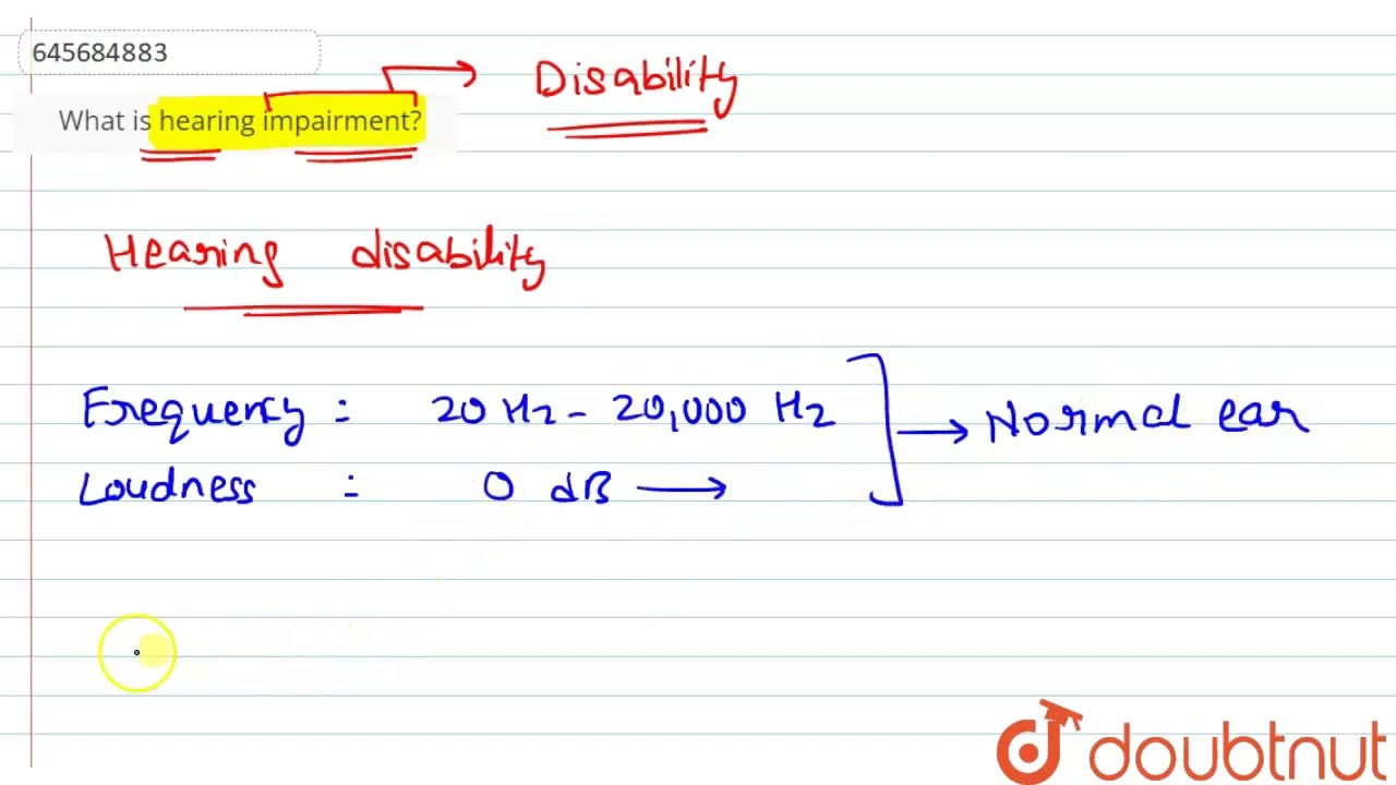 What is hearing impairment? | CLASS 8 | SOUND | PHYSICS | Doubtnut