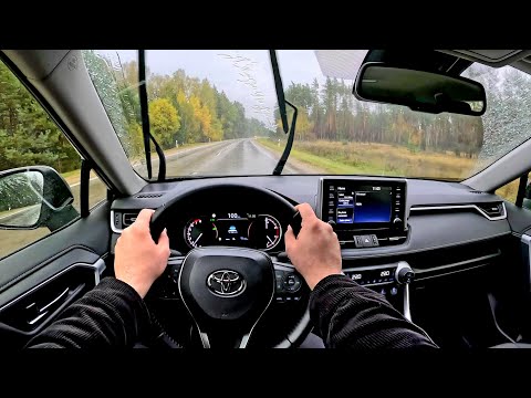 Thumbnail for 2023 Toyota RAV4 | POV Driving in the rain | WOW quality | Open Roads | ASMR by Motorcycle, Toyota, Toyota RAV4, Car