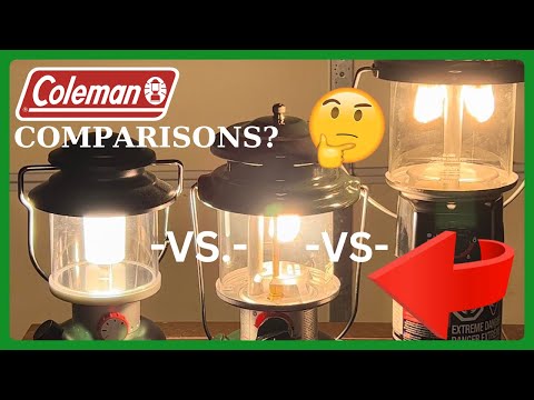 Coleman Lantern Comparison: LED VS. PROPANE VS. NAPHTHA