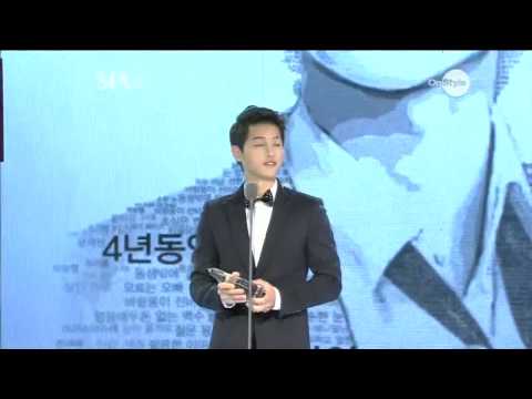 SIA 2012 : Style Icon Awards 2012 - 소년과 남자 사이, 착한남자 대세 송중기의 수상소감!