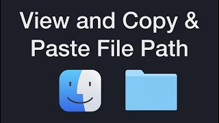 How to View and Copy & Paste a File / Folder Path on a Mac