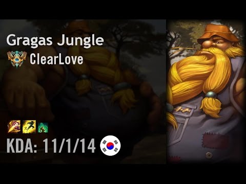 Gragas Jungle vs Elise - ClearLove - KR Challenger Patch 6.8