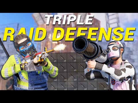 Rust - Server DOMINATION Leads to TRIPLE Raid Defense