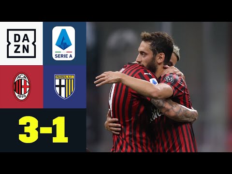 Milan nach Calhanoglu-Gala weiter auf Europa-Kurs: AC Mailand - Parma 3:1 | Serie A | DAZN