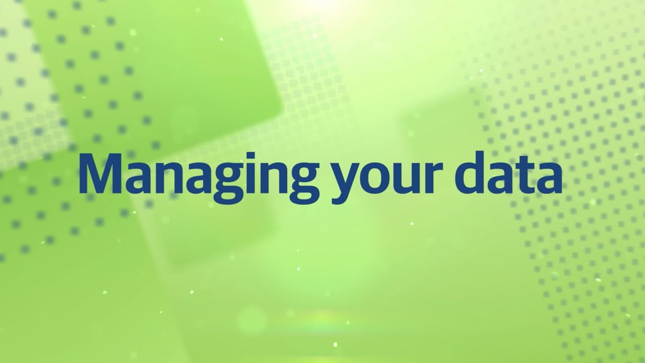 5-min demo: managing your data video