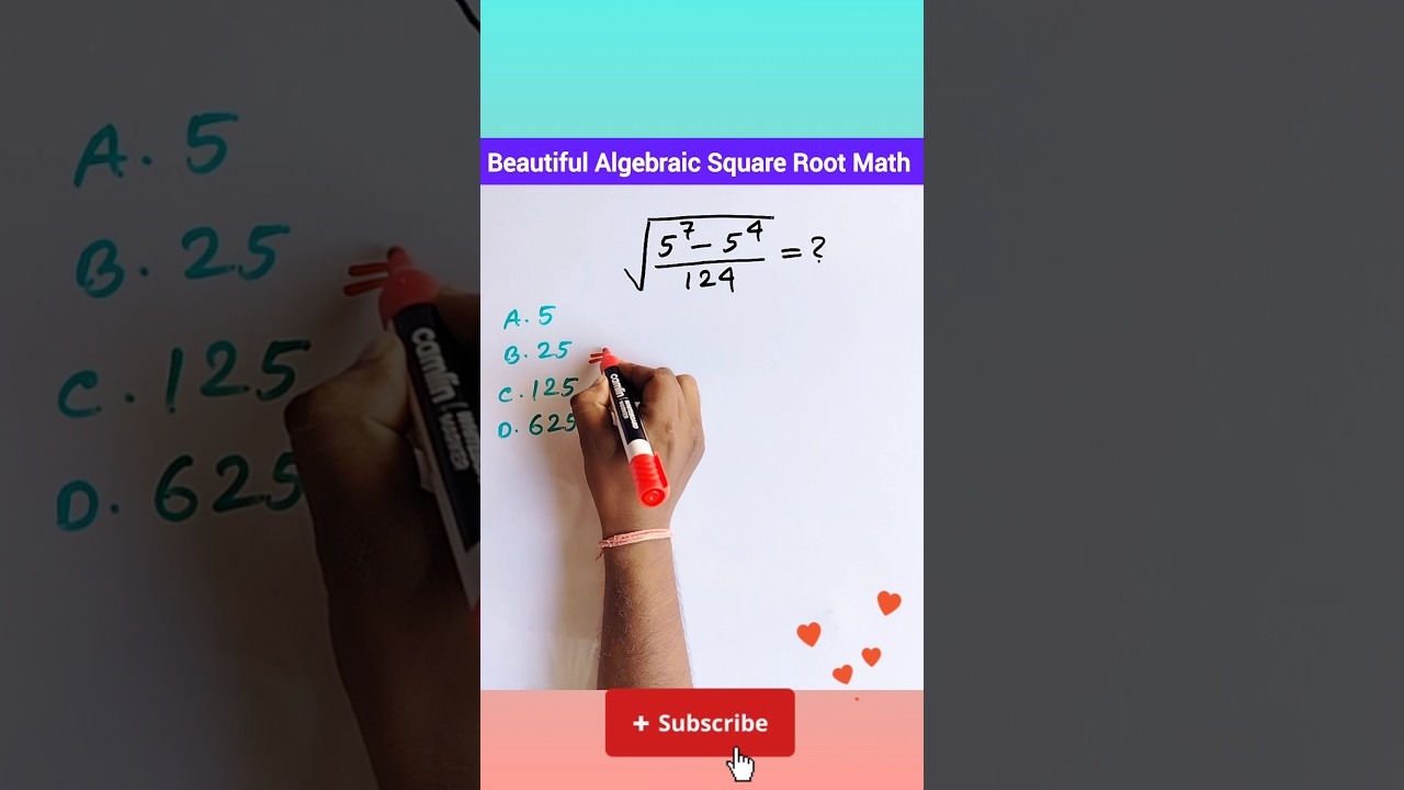 Beautiful Algebraic Square Root Simplification Math Problem #shorts #algebra #simplification #maths