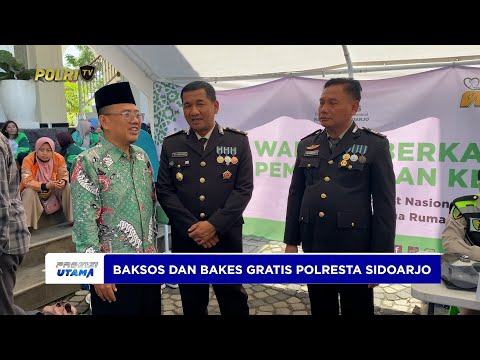 POLRESTA SIDOARJO GELAR BAKSOS DAN BAKES DI HARI BHAYANGKARA KE-79