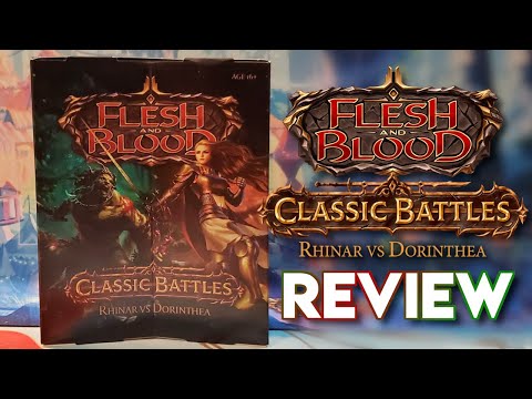 CLASSIC BATTLES: Rhinar vs Dorinthea FULL Review & Unboxing | Flesh and Blood TCG Review