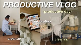 PRODUCTIVE DAY IN A LIFE | bedroom makeover, organizing, cleaning + more