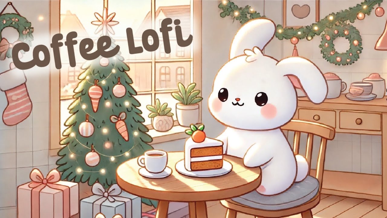 Christmas Lofi Coffee 🎄☕ 1 Hour Cafe Song 🍰 cute & relaxing music 🎁 Make Your Day Better