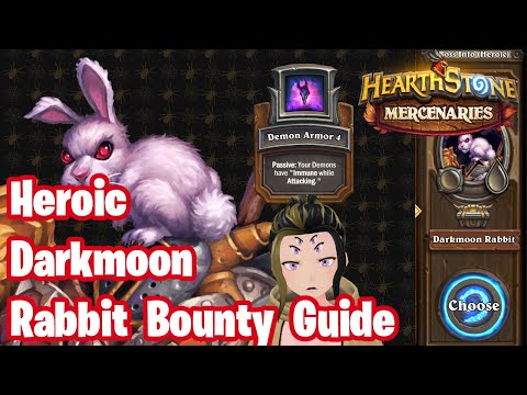 Heroic Darkmoon Rabbit Bounty Guide | Neeru Equipment Unlock | Hearthstone Mercenaries
