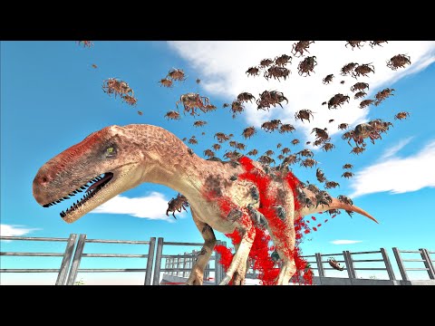 GIANT SWARM Attack Each Units Of Every Faction - Animal Revolt Battle Simulator