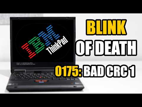IBM ThinkPad T21 Native DOS Review: Reviving from Blink of Death, and Error 0175, BAD CRC1