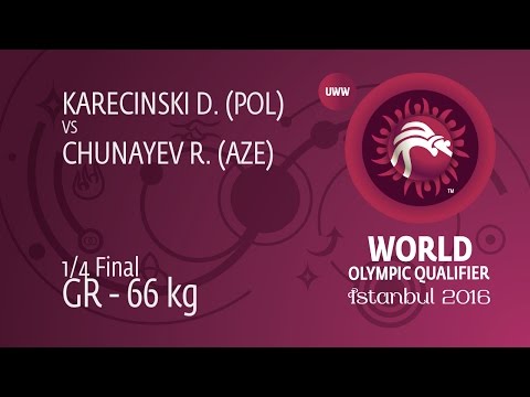 1/4 GR - 66 kg: R. CHUNAYEV (AZE) df. D. KARECINSKI (POL), 6-1