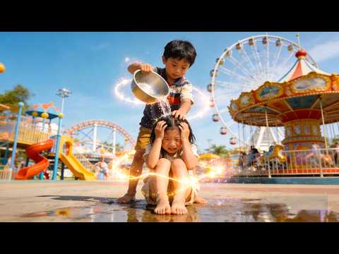 Anak orang kaya hina gadis kecil, siram air; tak tahu dia super kuat, angkat dia beri pelajaran!