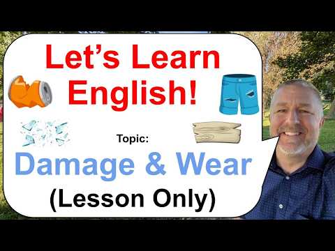 英語を学ぼう！ トピック：ダメージと摩耗！😎🚙🚪 (レッスンのみ) (Let's Learn English! Topic: Damage and Wear! 😎🚙🚪 (Lesson Only))