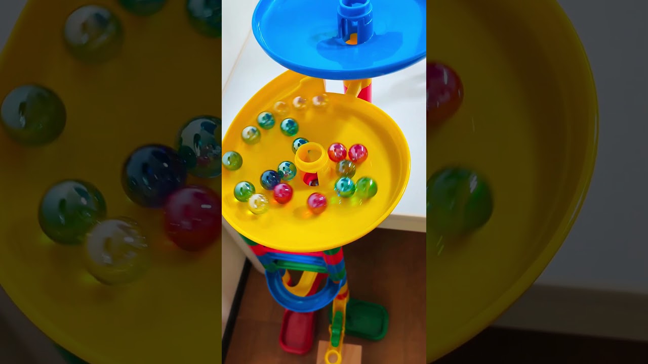 Colorful marbles#satisfying #haba #toys #marble #marblerun #asmr #ビー玉転がし