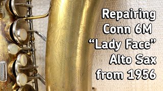 Video thumbnail for Repairing Conn 6M Lady Face Alto Saxophone by Timo Myllymäki