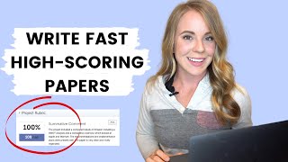 How to write essays and research papers faster and score high: Write the outline