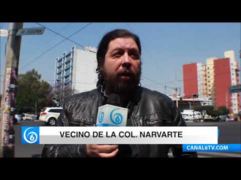 Habitantes de la colonia Narvarte, en la delegación Benito Juárez, denuncian falta de agua tras sismo