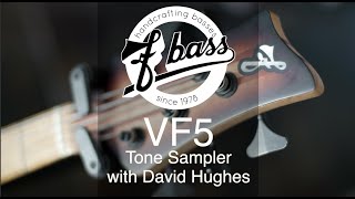 Video thumbnail for David Hughes demoing the tones of an F Bass VF5 five-string bass guitar by swedebass