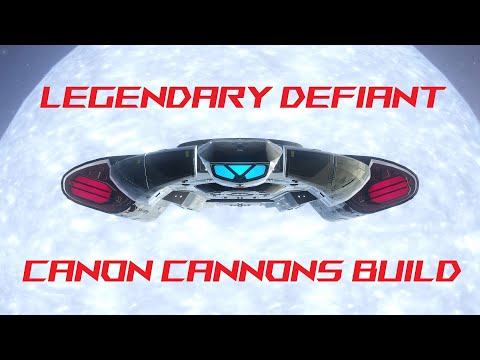 LEGENDARY DEFIANT - CANON CANNONS BUILD - STAR TREK ONLINE