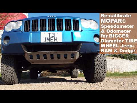 Calibrate Mopar Speedometer & Odometer for Bigger Tires on Jeep, Chrysler, Dodge, Ram 2005 thru 2025