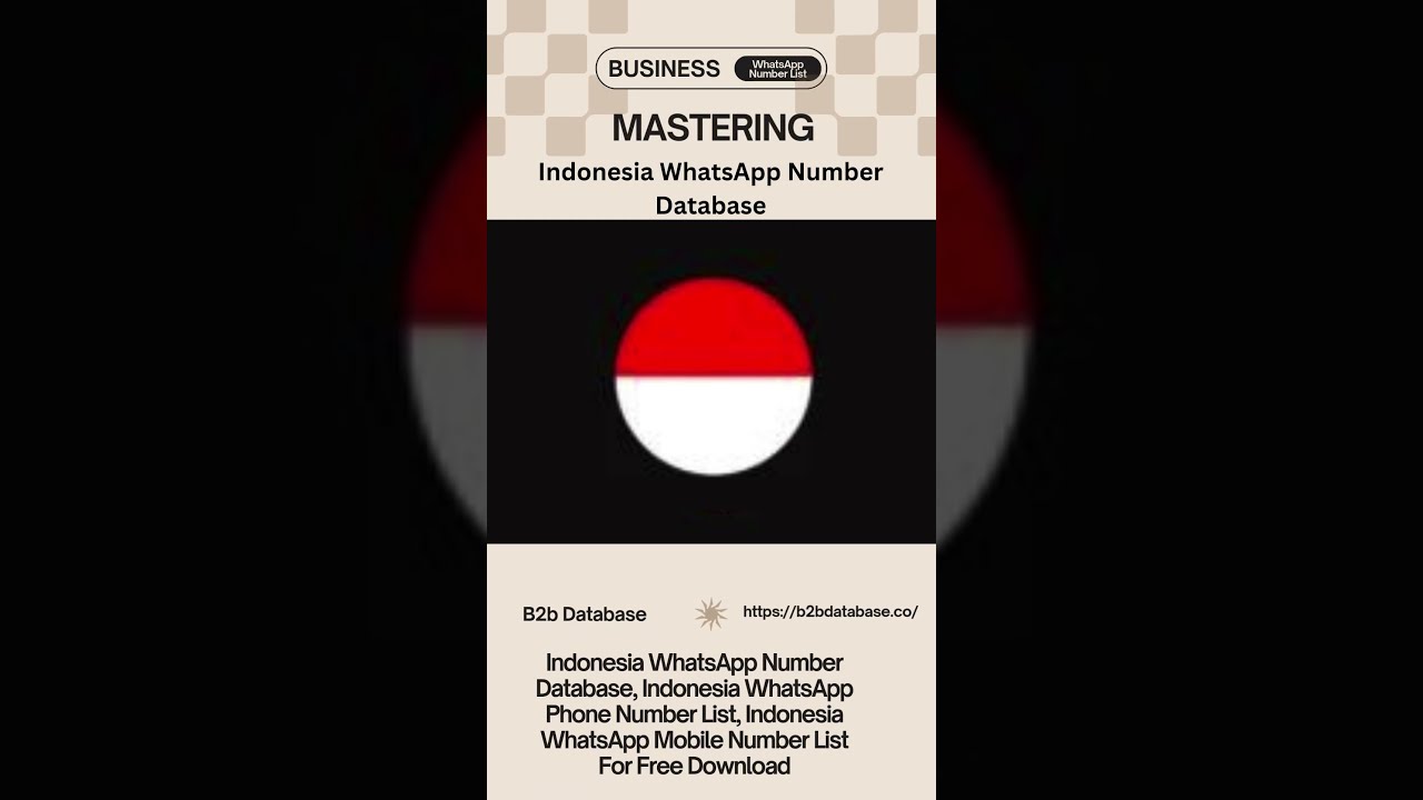 Indonesia WhatsApp Number Database | B2B Database