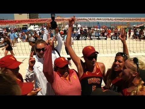 USC Sand Volleyball - Kirby Burnham & Sara Hughes - AVCA Pairs National Champions