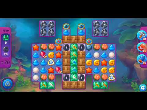 Fishdom. 7588 - 7592 super hard levels no boosters and diamonds. Full Rachel. Live