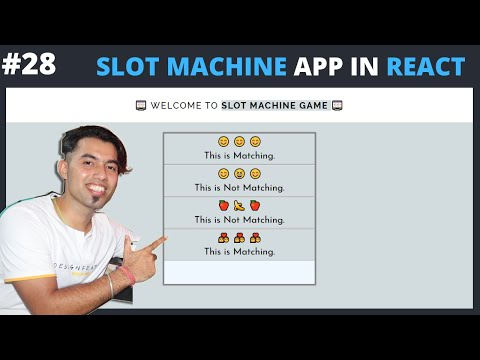 28 Slot Machine Game in React JS in Hindi | React Challenge 6 in 2020