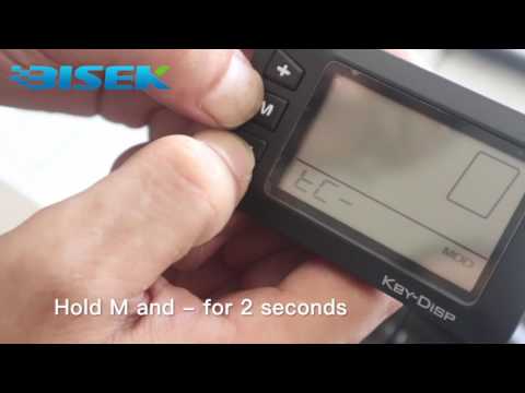 Adjust top speed on an ebike computer KD21C