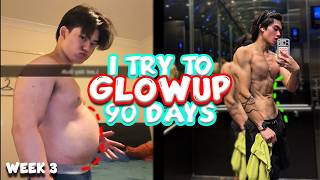 I TRY TO GLOWUP IN 90 DAYS | WEEK 3 *GYM*