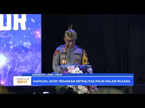 POLDA JATIM PEMBEKALAN BHABINKAMTIBMAS TEKANKAN NETRALITAS POLRI DI PILKADA 2024