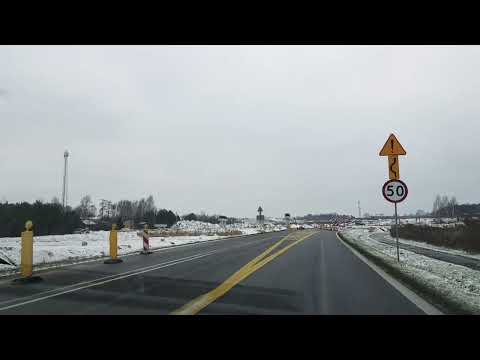 Budowa A2, węzeł Siedlce Zachód, kierunek Siedlce - Warszawa, obok obecnej obwodnicy Siedlec