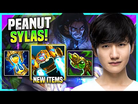 PEANUT PICKS SYLAS WITH NEW ITEM HEXTECH ROCKETBELT! - LGD Peanut Plays Sylas Jungle vs Graves!
