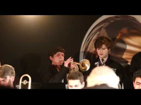 Joey Curreri soloing wth the Grammy Camp Big Band - Justin diCioccio conducting