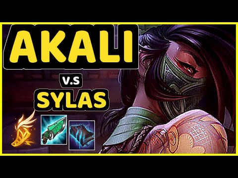 T1 FAKER (AKALI) vs SYLAS - MID GAMEPLAY - KR Ranked GRANDMASTER