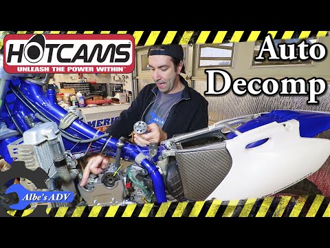 Yamaha YZ Hotcams cam shaft with auto decompression install