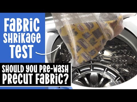 🧺 Fabric Shrinkage Test - Should I Pre-Wash Precut Fabric