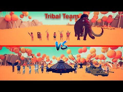 Tribal Team VS Different Teams! | Totally Accurate Battle Simulator
