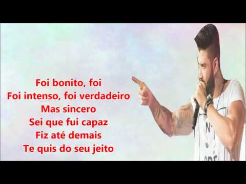 Fui fiel - Gusttavo Lima (LETRA / LYRICS)