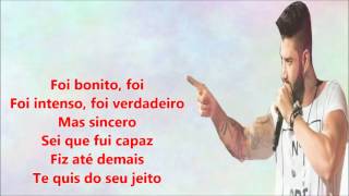 Fui fiel - Gusttavo Lima (LETRA / LYRICS)