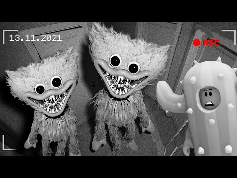 CACTUS ATTACKS POPPY PLAYTIME IN THE DARK (2 HUGGY WUGGY)! BROOKHAVEN RP - ROBLOX