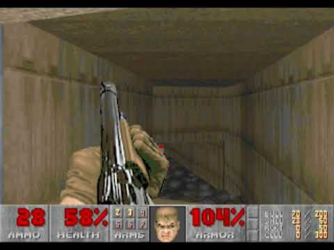 Ultimate Doom (100%) Walkthrough (E1M1: Hangar)