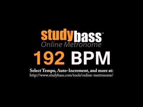 192 BPM Online Metronome (3 min) | StudyBass